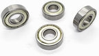 Wheelchair Fork Stem Bearing,Rollator Fork Stem Bearing,Front Wheel Fork Bearings,Compatible with 12MM axles,ID12*OD28*T8mm,Transport Chairs,Rollator,Wheelchair Replacement Parts(4pcs)