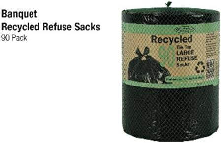 Banquet recycled tie top large refuse sacks by Banquet