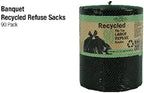 Banquet recycled tie top large refuse sacks by Banquet