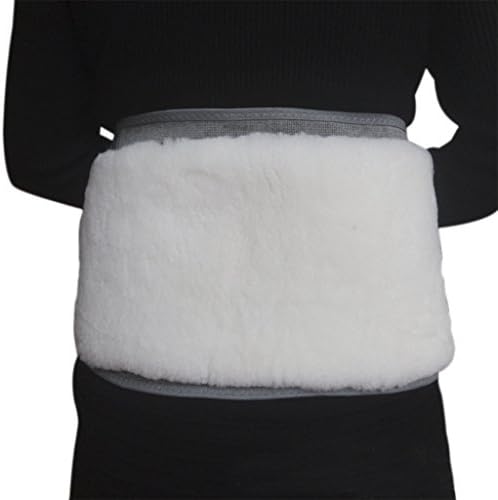 Men Women Winter Thicken Thermal Cashmere Waist Warmer Lumbar Support Belt Cozy Warm Abdominal Protector Stomach Body Wrap Band Back Brace Kidney Binder Grey