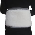 Men Women Winter Thicken Thermal Cashmere Waist Warmer Lumbar Support Belt Cozy Warm Abdominal Protector Stomach Body Wrap Band Back Brace Kidney Binder Grey