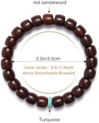 Authentic Red Sandalwood Bracelet for Men Women, Handmade Wood Bead Bracelet, Multiple Styles for Meditation, Daily Wear, Stress Relief & Gift