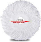 YWSHF Spin Mop Head Replacement Compatible with Hurrican, Mopnado, Cassabel 360 Spin Magic Mopping,Microfiber Spin Mop Refill Heads for Universal Round Shape Standard Size 5 Pack
