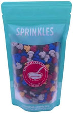 NCS Pirate Ship Shaped Edible Sprinkles – Red, Yellow, Blue, Silver & Black Cupcake, Cake & Cookie Decorations, 7 oz