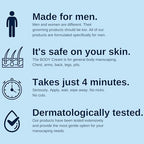 No Hair Crew Body At Home Hair Removal Cream for Manscaping Unwanted Hair with Energizing Ginseng, Premium Depilatory, Painless & Flawless, Made for Men, 200ml