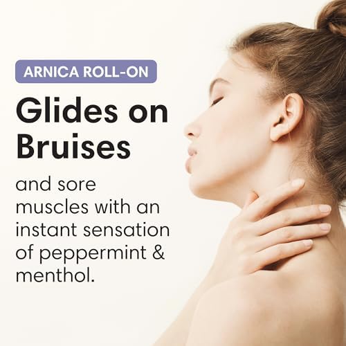 ShiKai Arnica Roll On - Instant Cooling Effect (1 oz) | with Naturally Soothing Menthol & Peppermint | Non-Greasy, Fast-Absorbing Topical Muscle Care