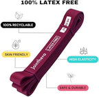 Premium Latex Free Resistance Bands for Working Out - Set of 5 + Carrying Bag | Non Latex Pull Up Loop Workout Bands Resistance for Women and Men | Stretching, Exercise and Muscle Training