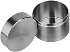 awakentti Stainless Steel Pill Case, Waterproof Pill Storage Box Travel, Larger Capacity, Advanced Protection, Travel Pill Organizer for Storing Daily Pill, Supplement (L)