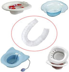 20 Pack Sitz Bath Cover Liner Disposable Sitz Bath Liner Cover Bags for Hemorrhoids Toilet Seat Postpartum Care Perineal Soaking Women Collapsible Sits Bath Kit