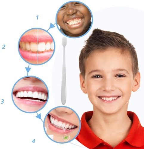 DOITOOL Soft Bristle Toothbrush Set 4pcs Ultra-fine Wear-Resistant Manual Toothbrushes for Adults and Lightweight with Wave and Regular Bristles for Sensitive Gums