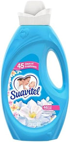 Suavitel Fabric Conditioner, Fabric Softener, 45 Days of Freshness, HE Compatible, 46 Small Loads, Field Flowers Scent, 46 fl oz