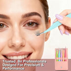5pcs Eyelash Extension Tweezers High Precision，Straight and Curved Volume Lash Tweezers for Extensions，lash tweezers for eyelash extensions， Crafting， Girls Women Beginners