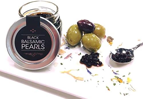 Messino Black Balsamic Pearls imported from Greece, 50 ml