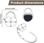 Compact Foldable Bag Hook - Portable Table and Purse Holder
