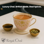 Royal Chai | Karak Chai Sweetened | 10 Count Single Box | All Natural, No Preservatives | Premium Instant Tea | Made in the UK