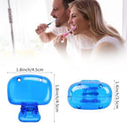 Hxezoc 4 Pack Travel Toothbrush Head Covers Toothbrush Protector Cap Brush Pod Case Protective Portable Plastic Clip for Household Travel, Camping, Bathroom, School, Business