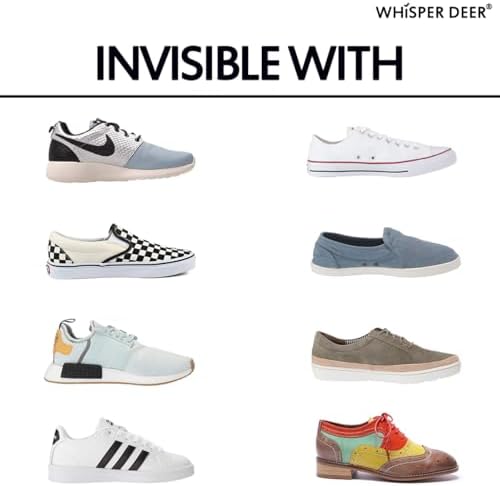 WHISPER DEER No Show Liner Socks Women - (Size 4-7/7-10/10-13) Low cut Invisible Cotton Sneaker Socks with Non Slip Grips