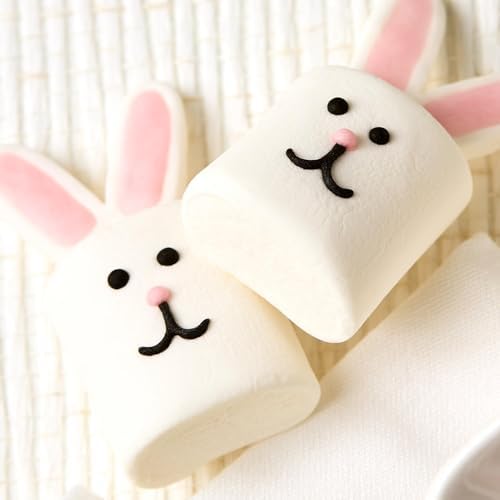 Two's Company Bunny Hop Vanilla Marshmallow Candy in Gift Bag, 4.2 oz./120g Sugar