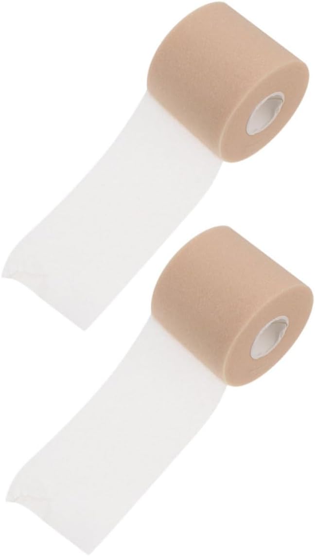 ORFOFE 2rolls Sponge Shock-Absorption Tape for Sports Skin Breathable Ankle Wrist Knee Wrap for Enhanced Stability and Protection During Activities