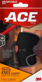 ACE Adjustable Knee Brace, Provides Support & Compression to Arthritic and Painful Knee Joints