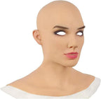 Realistic Female Latex Cosplay Mask Halloween Masquerade Mask Novelty Costume Party Latex Full Head Mask