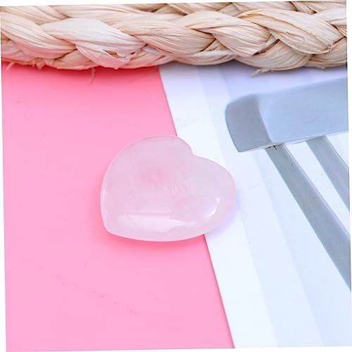 Rose Quartz Heart Palm Stone Healing Gemstone for Home Decor Meditation and Crystal Healing Spiritual Practices