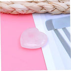 Rose Quartz Heart Palm Stone Healing Gemstone for Home Decor Meditation and Crystal Healing Spiritual Practices