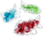 Airplane Shaped Acrylic Candy Boxes,12 Pack,3.77"x3.11"x1.18",Perfect for Weddings, Birthdays, Party Favors and Gifts,Cute Clear Plastic Containers,Clear Fillable Ornaments Crafts Decorations