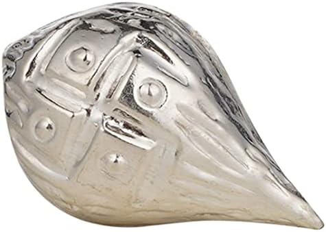 DHRUVS COLLECTION 925 Pure Silver Single Piece Nariyal/Coconut for Pooja and Gift Purpose - 5 Gram