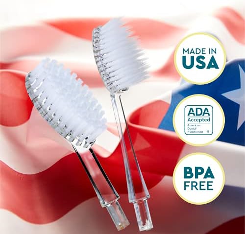 RADIUS Toothbrush Replacement Brush Heads 2-Count Improve Gum Health & Reduce Gum Issues - Super Soft - Pack of 1