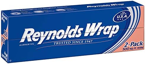Reynolds Wrap Aluminum Foil, 500 sq ft,2 Count (Pack of 1)