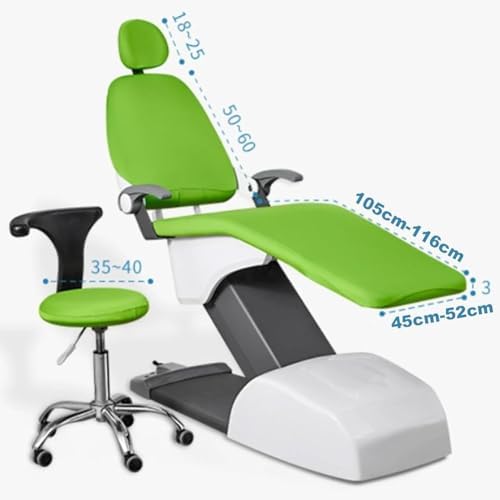 4Pcs/Set Dental Chair Covers - Headrest Backrest Protector - Dental Protective Full PU Leather Unit Dental Chair Seat Cover Elastic Waterproof Protective Case Protector Dentist Equipme(Color:Purple)