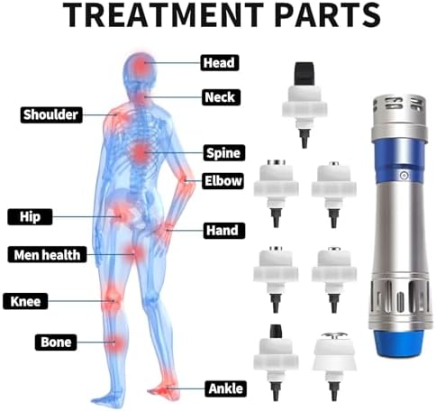 Focused Shockwave Therapy Machine Extracorporeal Shockwave Therapy Machine for Body Masager Pain Relief Exercise Skeletal Injuries Plantar Fasciitis Shock Wave Therapy Device Home Use