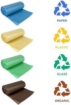 D.RECT Bin Bags 35L - Bin Liners 80 Pieces - Rubbish Bags - Bin Bag Perfect for Everyday Use, Household, Office, Kitchen & Caterers, 4 Colours