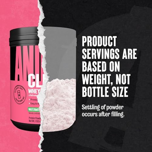 Clear Whey Isolate Protein Powder - Easy to Digest and Mix, 5g BCAA, Deliciously Juicy, Refreshing Anytime Drink for Men and Women, Watermelon Limeade 500g (20 Servings)