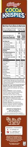 Kellogg's Cocoa Krispies Breakfast Cereal, Kids Snacks, Family Breakfast, Family Size, Chocolatey Flavor, 19oz Box (1 Box)