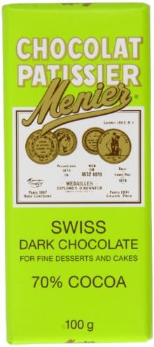Menier Dark Cooking Chocolate 100 g (Pack of 10)