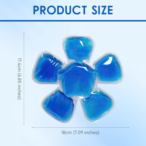 Head Ice Pack, Ice Pack for Hard Hat,Helmet Ice Packs Used for Outdoor Sport, Hard Hats & Sun Hats Relieve Summer Heat and Keep Cool(2 Pcs (Blue)