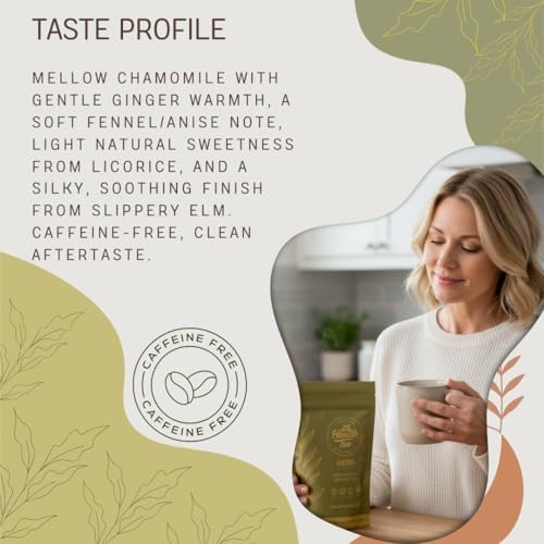 GERD Relief Herbal Tea: 8-Digestive Herb Blend, Natural Acid Reflux & Heartburn Aid, Pre/Post Meal Support, 3oz with 35 Bags
