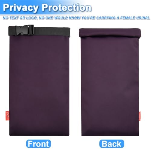Homakover Carrying Case for Female Urination Device, Portable Pee Funnel Storage Pouch, Waterproof Reusable Discreet Carrying Bag, Adjustable Urinal Protective Travel Case for Travel and Outdoor