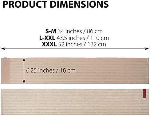 ORTONYX 6.25" Abdominal Binder for Men and Women/Postpartum Post-operative Post-surgery Wrap/Abdomen Navel Umbilical Hernia Support Belt / 524006 Beige L/XXL