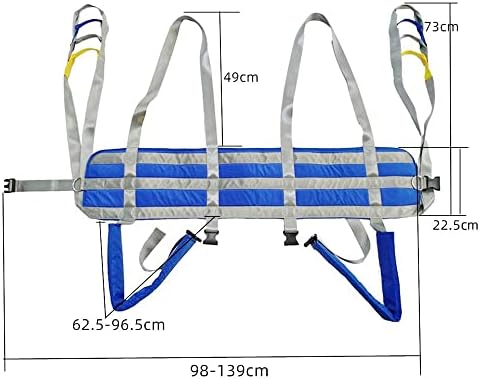 Hoist for Lifting Elderly, Full Body Sling Patient Lift, Bathroom Transfer Hammock, Walking Standing Aids for Elderly, Handicapped, Heavy Duty Transfer Belts Medium