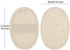10-Pack Exfoliating Loofah Sponge Pads - Natural Luffa & Terry Cloth, Body Scrubbers for Shower & Bath Mooerca 1