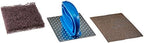 3M Scotch-Brite Professional Griddle Pad Holder Kit, 4 X 5.25, Blue/Steel, 1 Set