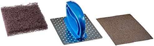 3M Scotch-Brite Professional Griddle Pad Holder Kit, 4 X 5.25, Blue/Steel, 1 Set