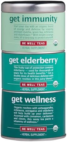 The Republic of Tea: Wellness Stackable Tin Herbal Tea, 42 Tea Bags