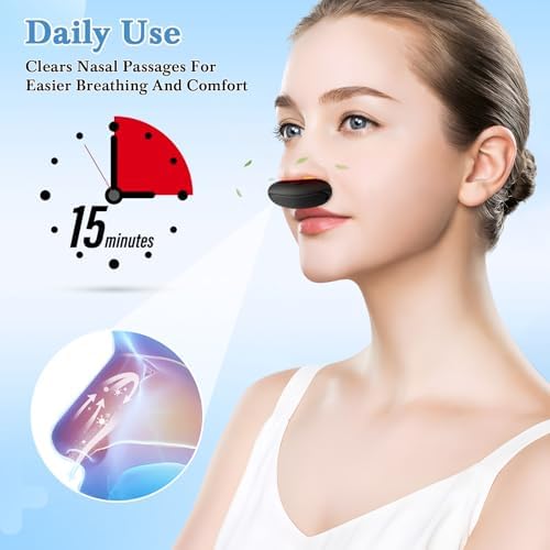 Red Light Nasal Therapy Device | Red Light Therapy for Nose & Sinuses | Nasal Red Light Therapy for Congestion, Allergy Defense & Sinus Support | USB Rechargeable, Portable