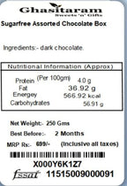 Ghasitaram Gifts Indian Sweets - Sugarfree Assorted Chocolate Box