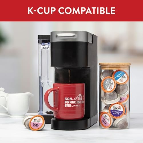 San Francisco Bay Compostable Coffee Pods - Assorted Variety Pack (80 Ct) K Cup Compatible including Keurig 2.0, Donut Shop, Colombian, Hazelnut, Espresso