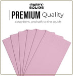 Party Solids Pink Dinner Napkins Disposable 8" x 4" Folded - 40 Pcs 2 Ply Pink Napkins Disposable Paper Guest Towels for Bathrooms, Dinners, Everyday Parties & Party Supplies